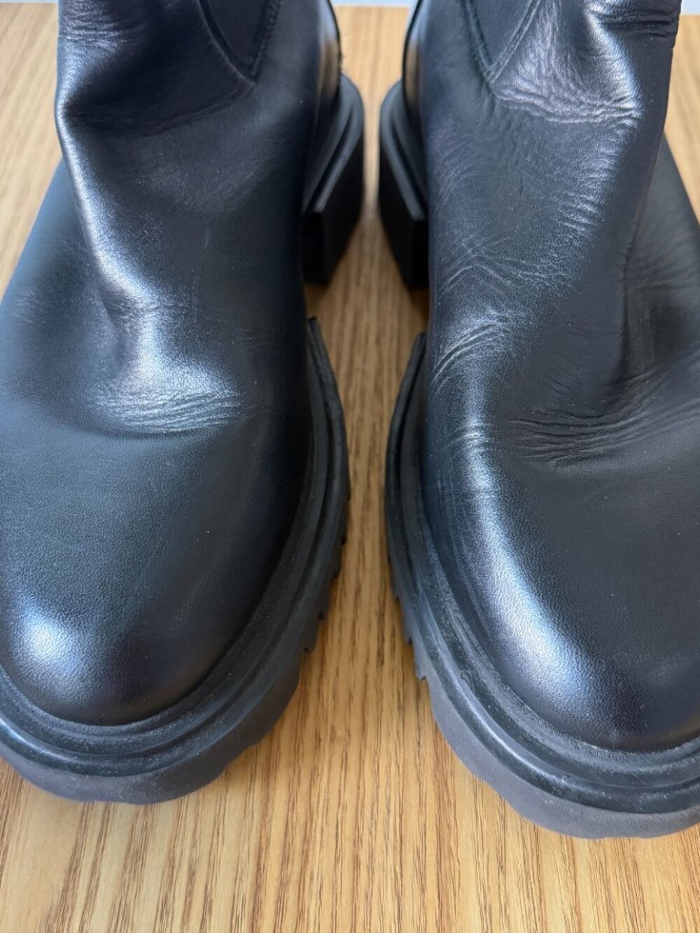 ALLSAINTS Women's Hallie Stretch Mid Calf Boots in Black, Size 38 ur US8 - Picture 9 of 14